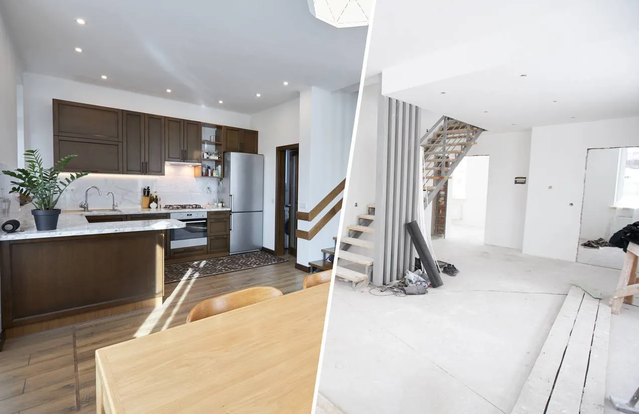 Un logement avant et après rénovation