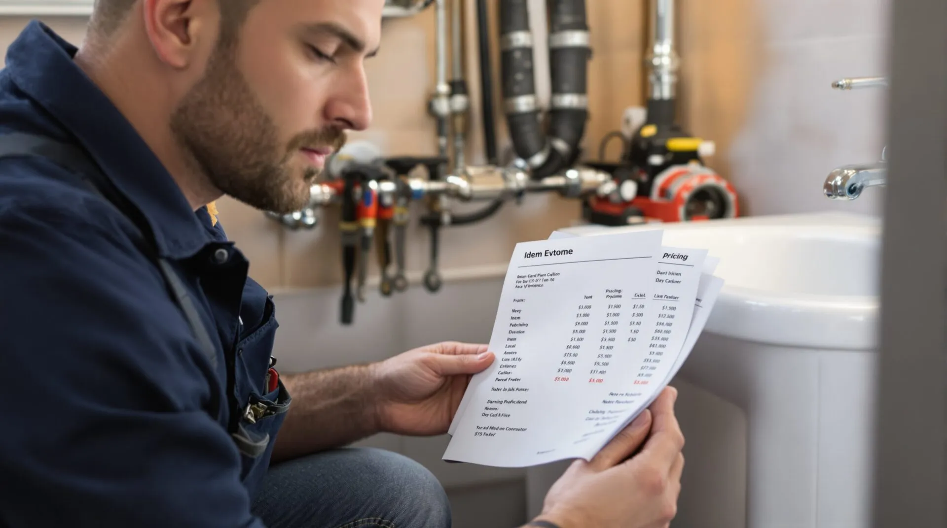 tarif des plombiers