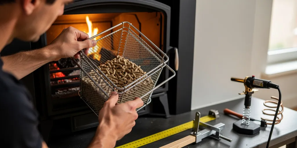 fabriquer un panier à pellet pour insert