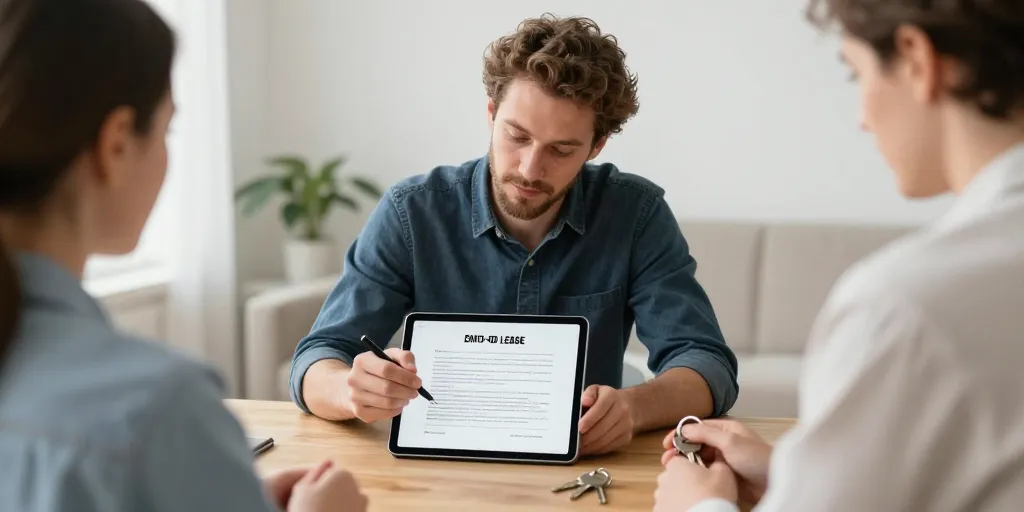 attestation de fin de bail en ligne